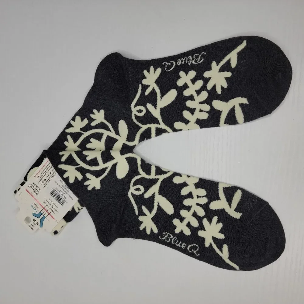 New Blue Q Black Cream Floral 